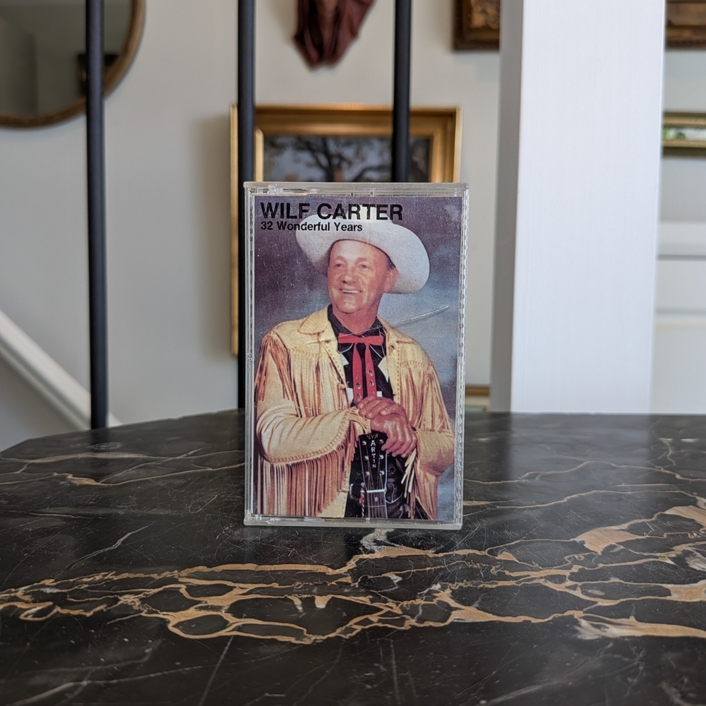 Wilf Carter - 32 Wonderful Years Cassette Vintage 1995 Canadian Country Legend